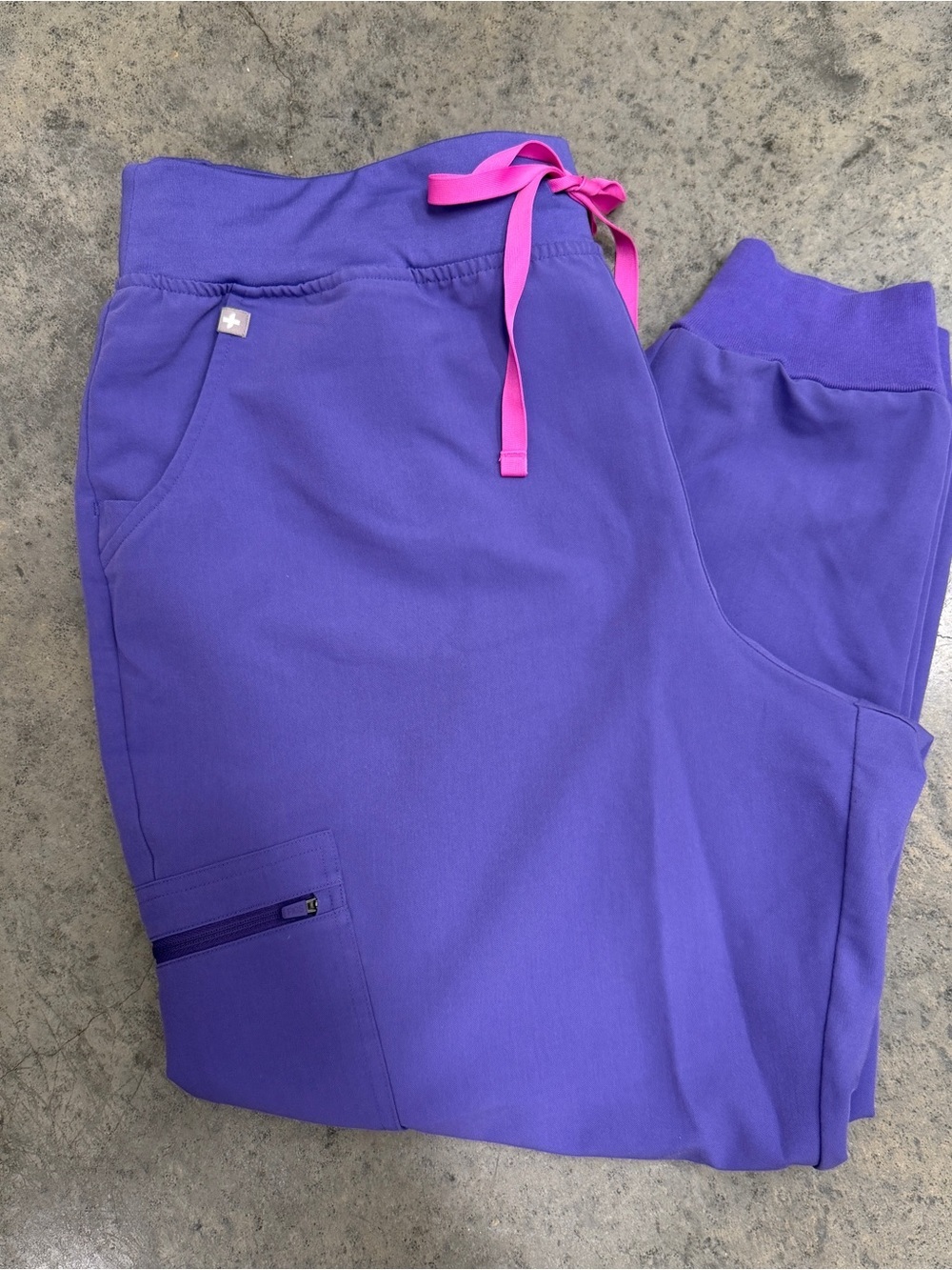 Figs Zomara Jogger Scrub Pants Women’s XXL Petite  Amethyst Purple